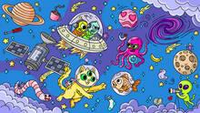 Imagen 3 de 100 Cats Lost In Space Find & Color
