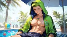 Imagen 5 de Poolside Boys Kiss: Passion Fruits Hotel Dating Sim