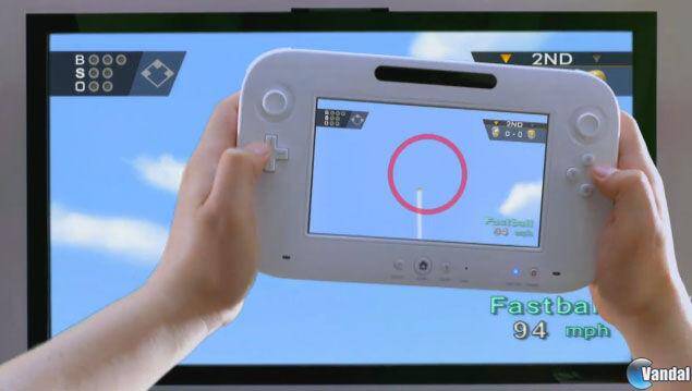 El mando de Wii U - Interactuando con un juego de béisbol