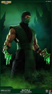  Mortal Kombat will with a limited edition sculpture Reptile 