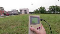  They fly a drone with a classic Game Boy 